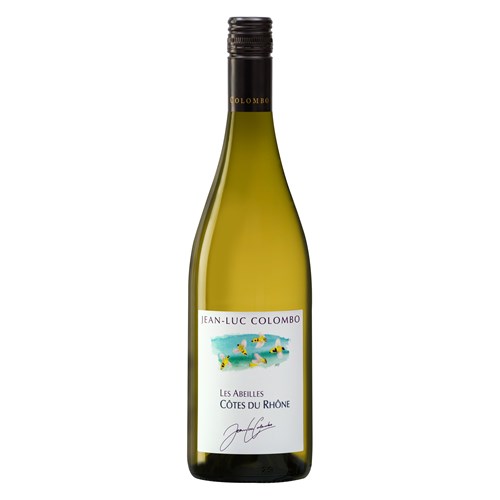 Jean-Luc Colombo Cotes Du Rhone Les Abeilles Blanc 75cl -  French White Wine - Award-Winning